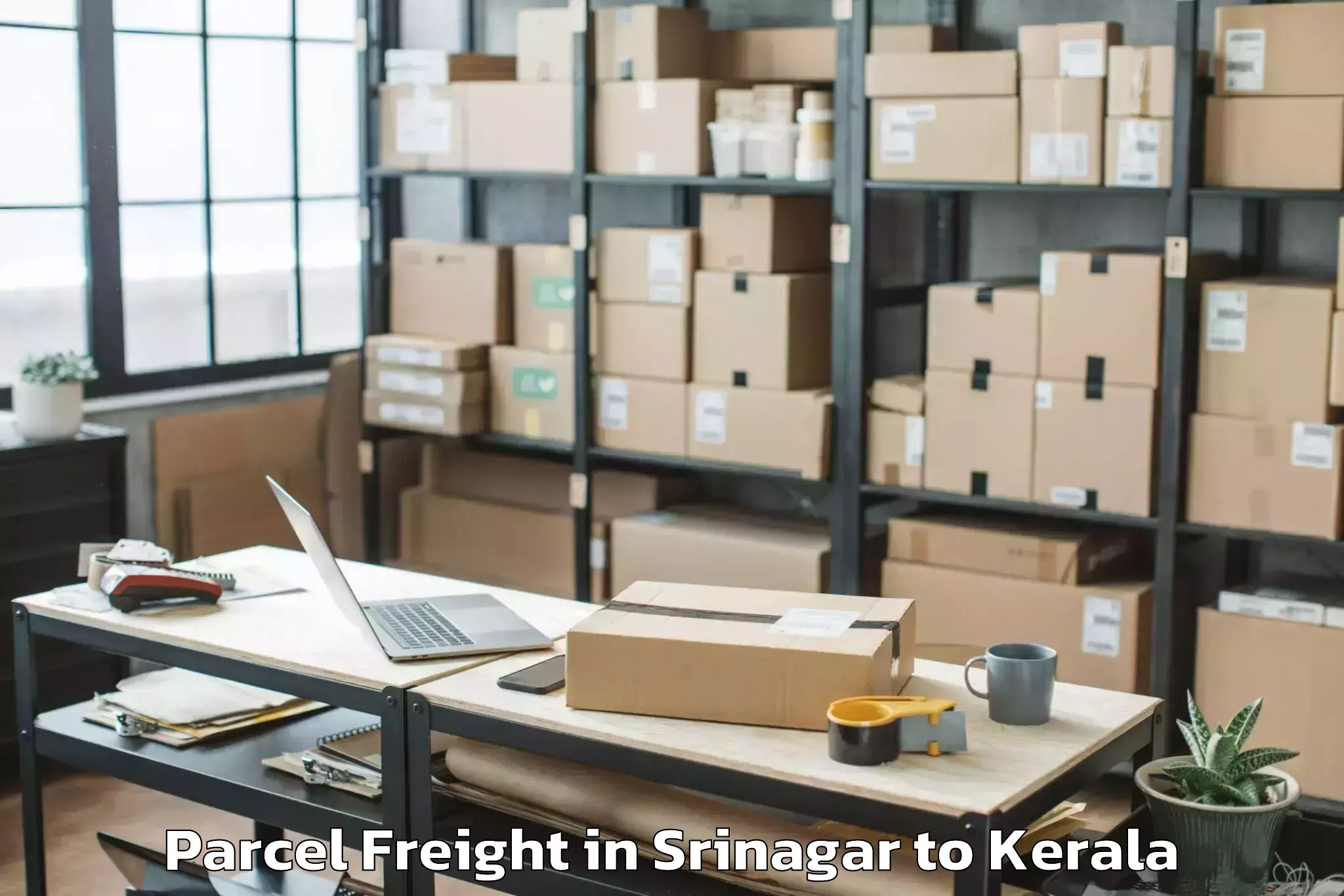 Reliable Srinagar to Anjumoorthy Parcel Freight